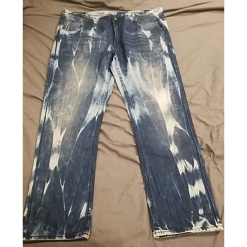 Parish Nation Jeans Mens 44 Act(44×34) Straight Leg Baggy Acid Wash